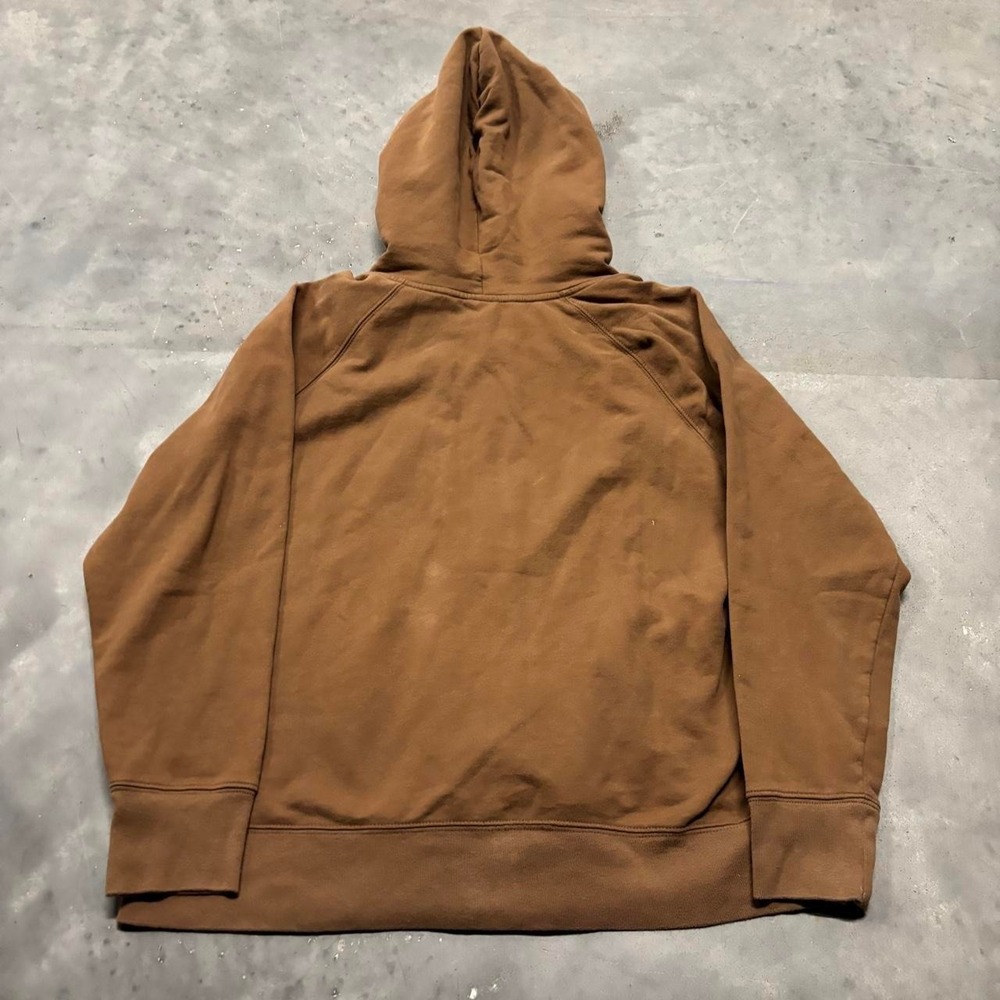 Vintage Y2K/2000s Light Brown Gap Spellout Zip Up Hoodie! - Picture 8 of 8